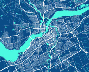 Ottawa roofing company map